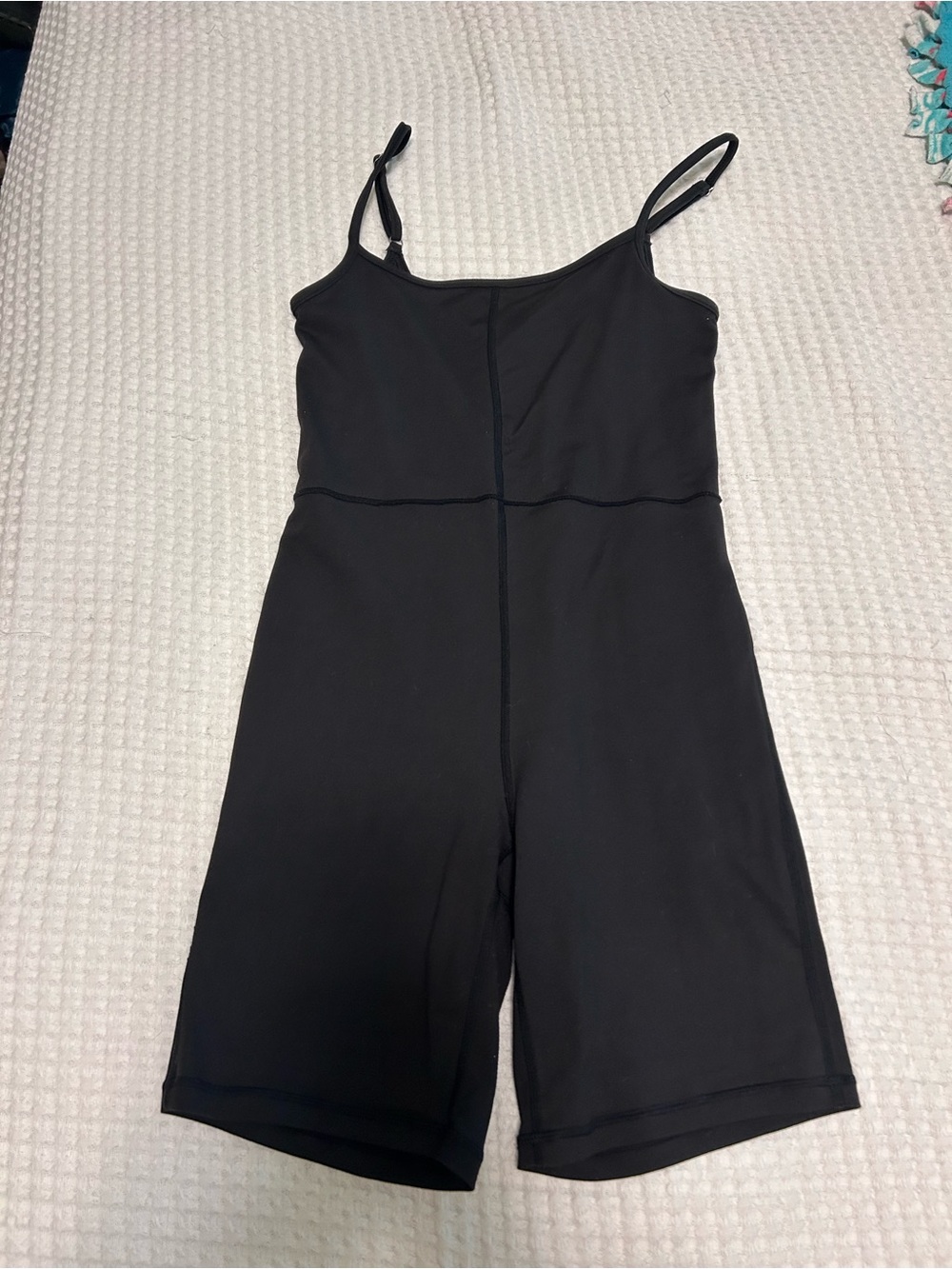 Black Sleeveless romper with Adjustable Straps